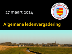 Jubileum feest Dorpsbelangen Koudum 100 jaar