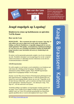 Jeugd Hoogmade stapelgek op Legodag