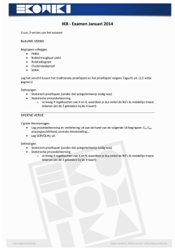 IKB - Examen Januari 2014