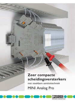 Zeer compacte scheidingsversterkers MINI Analog Pro