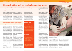 Goede resultaten door samenwerking huisartsen en - ROS