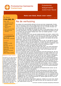 Na de verhuizing
