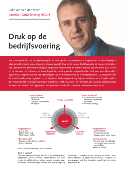 druk op de bedrijfsvoering