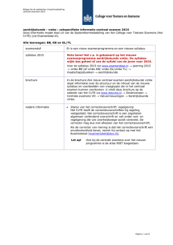 info ak ce 2015 - Examenblad.nl