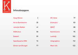 Inhoudsopgave - koen geurts.nu