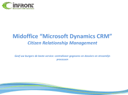 Midoffice “Microsoft Dynamics CRM”