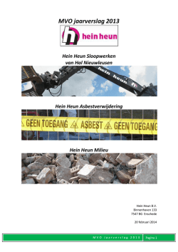 MVO jaarverslag 2013 (pdf)