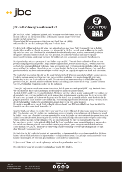 JBC en DAA brengen sokken met lef
