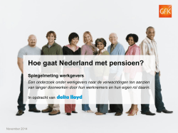 Hoe gaat Nederland met pensioen? [PDF]