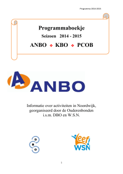 programmaboek 2014-2015