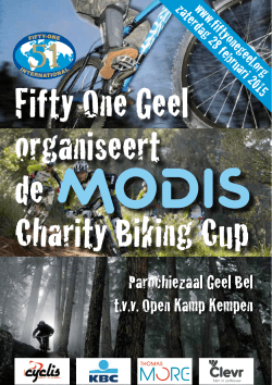 Fifty One Geel organiseert de Charity Biking Cup