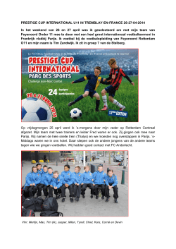 PRESTIGE CUP INTERNATIONAL U11 IN TREMBLAY