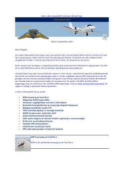 AOPA-NL e-Nieuwsbrief 6 september 2014