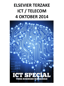 ICT Telecom Special &ndash; Oktober 2014
