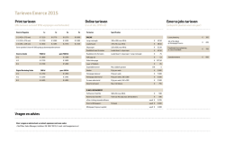 Tarieven Emerce 2015