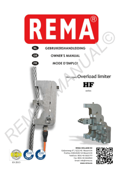 Manual HF wire rope overload limiter NL-GB-FR pdf