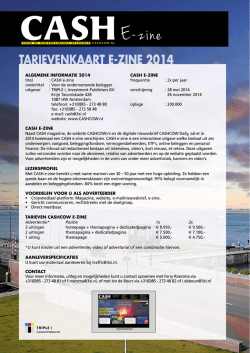 E-zine - CashCow.nl