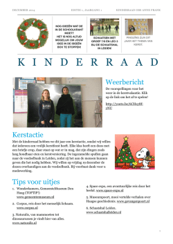 Editie 1 kerst - OBS Anne Frank Leiden