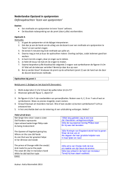 Gedifferentieerde opdracht spotprenten Nederlandse Opstand