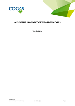 B5.P04.02.AV01 Algemene inkoopvoorwaarden Cogas