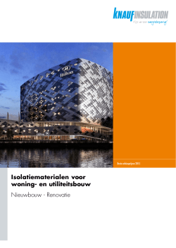 Isolatiematerialen voor woning- en utiliteitsbouw
