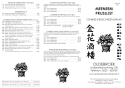 Download onze menu kaart - Chinees Indisch Restaurant Golden