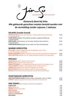 glutenvrije kaart