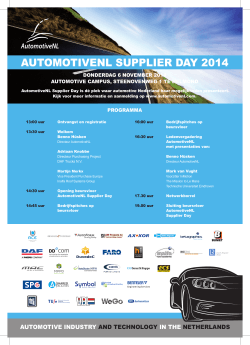 AUTOMOTIVENL SUPPLIER DAY 2014