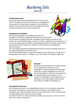Info oktober - De Morskring