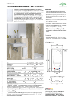 Doorstroomwaterverwarmer DBX BASITRONIC&reg;