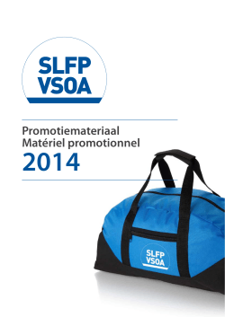 Matériel promotionnel Promotiemateriaal 2013-2014