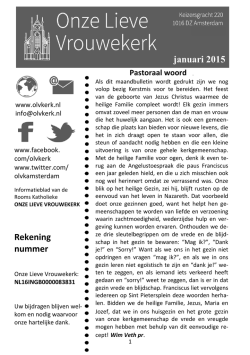 Rekening nummer januari 2015