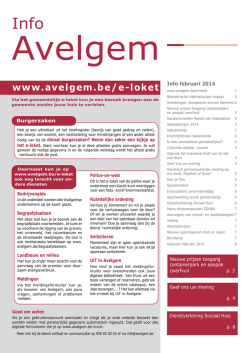 Info Avelgem februari
