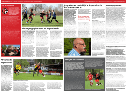 Joop Warner rolde bij V.V. Papendrecht het trainersvak in Nieuw