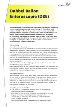 Dubbel ballon enteroscopie (DBE) (p)