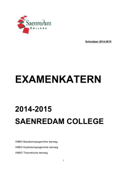 Examenkatern 2014-2015