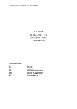 Jaaragenda 2014-2015