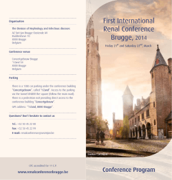 Conference Program_FINAL low - AZ Sint-Jan Brugge