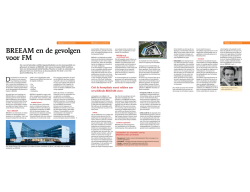 03 2013 – Facto – BREEAM en de gevolgen voor FM