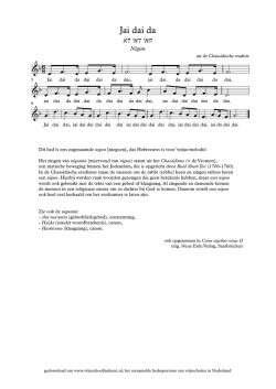 Jai dai da - Vrijeschoolliederen