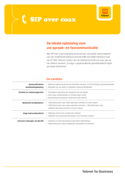SIP over coax - Telenet Business
