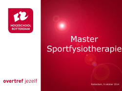 Presentatie Hogeschool Rotterdam t.a.v. Topsport
