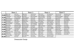 Indeling familietoernooi 2014