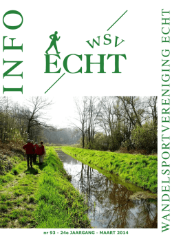 INFO Nr. 93 Maart 2014