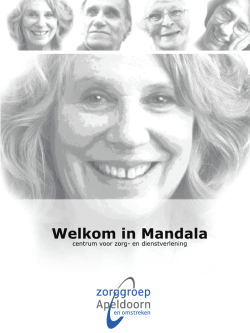 Welkom in Mandala - Zorggroep Apeldoorn en omstreken
