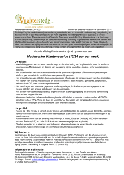 Interne advertentie, 1 mei 2000