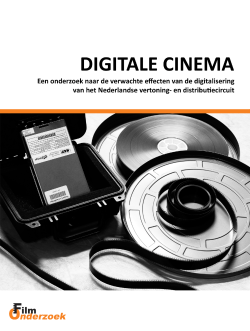 De ontwikkeling van digitale cinema