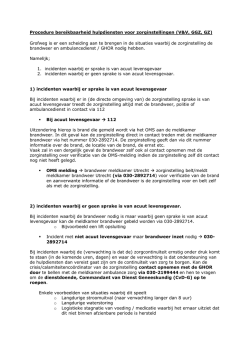 2014-11-17 2013 procedure bereikbaarheid ghor intramurale