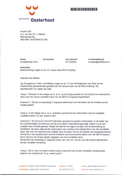 gemeente QoStefhOUt - RIS Oosterhout