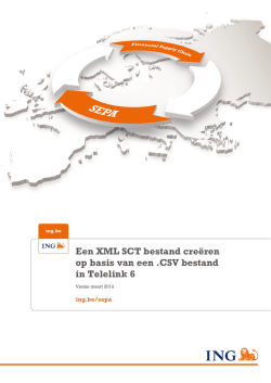 Een XML SCT bestand cre&euml;ren op basis van een .CSV